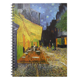 Café Terrace at Night by van Gogh Notizblock