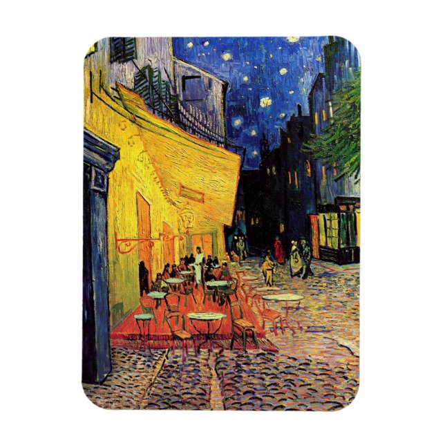 Café Terrace at Night by Vincent van Gogh Magnet (Vertikal)