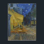 Café Terrace at Night by Vincent van Gogh Postkarte<br><div class="desc">Cafe Terrasse am Abend. 1888 von Vincent van Gogh gemalt. Dieses Bild ist öffentlich zugänglich.</div>