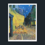 Café Terrace at Night by Vincent Van Gogh Postkarte<br><div class="desc">Vincent van Gogh's Café Terrasse am Abend (1888)</div>