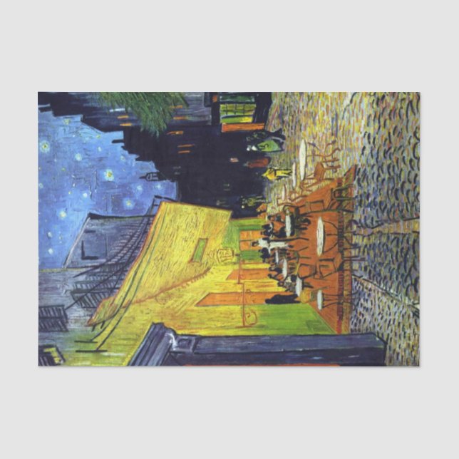 Café Terrace at Night by Vincent Van Gogh  Seidenpapier (Vorderseite)