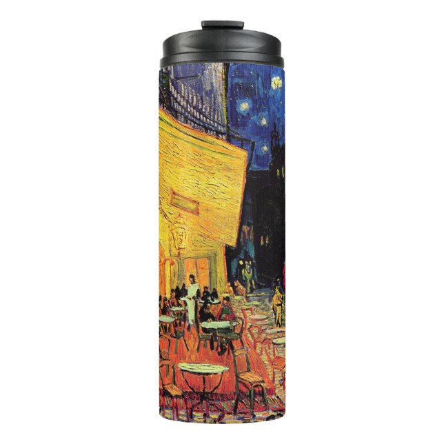 Cafe Terrace at Night by Vincent van Gogh Thermosbecher (Vorderseite)