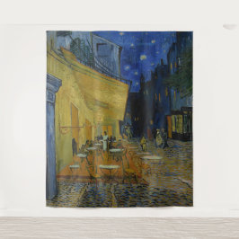 Café Terrace at Night by Vincent van Gogh Wandteppich