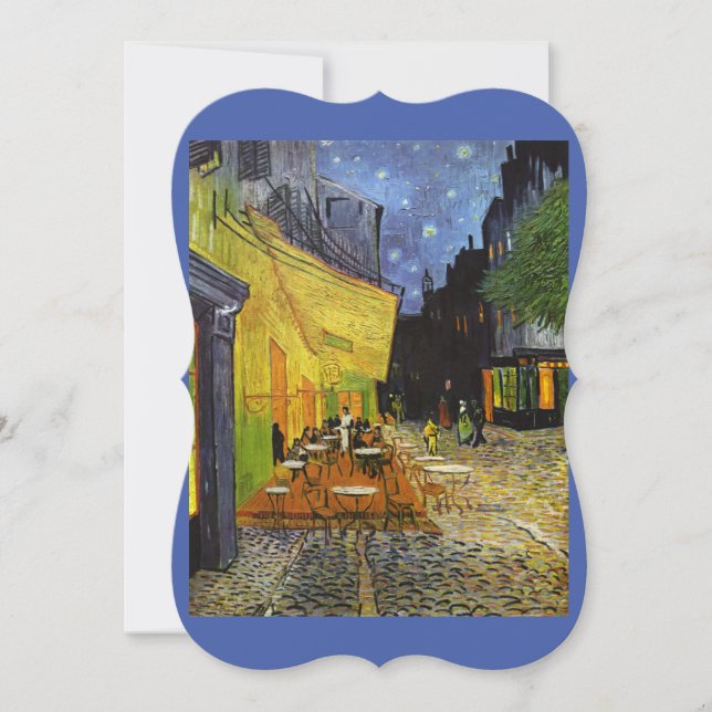 Café Terrace at Night Van Gogh Card (Vorderseite)