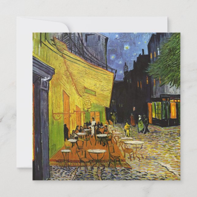 Café Terrace at Night Van Gogh Karte (Vorderseite)