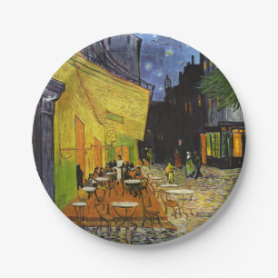 Café Terrace at Night Van Gogh Pappteller