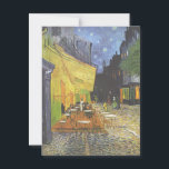 Café Terrace at Night Van Gogh Postkarte<br><div class="desc">Die großen Kunstwerke und Gemälde des postimpressionistischen Malers Vincent Van Gogh</div>