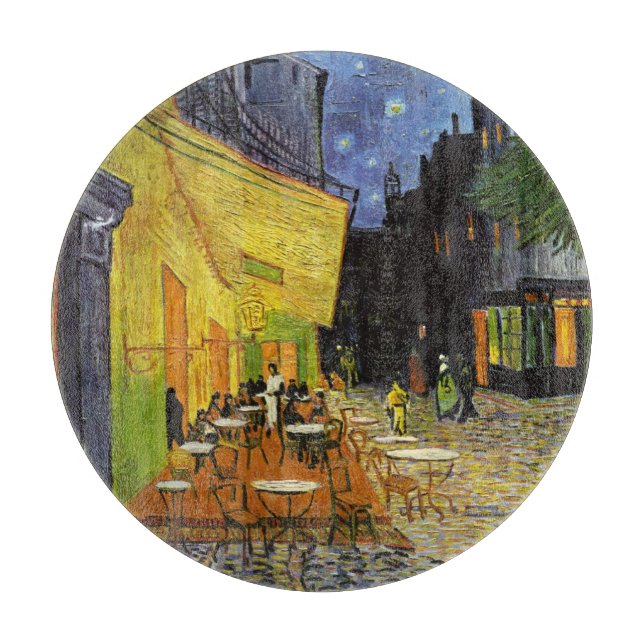Café Terrace at Night Van Gogh Schneidebrett (Vorderseite)