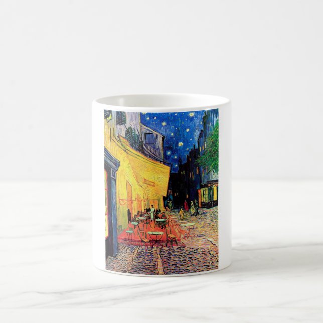 Cafe Terrace at Night, Vincent van Gogh, 1888 Kaffeetasse (Mittel)