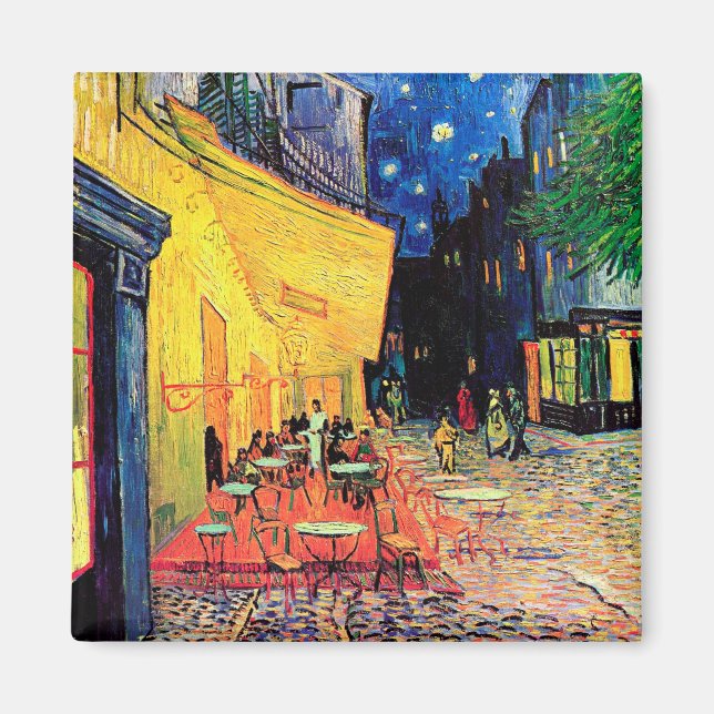 Cafe Terrace at Night, Vincent van Gogh, 1888 Magnet (Vorne)
