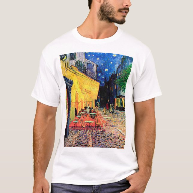 Cafe Terrace at Night, Vincent van Gogh, 1888 T-Shirt (Vorderseite)