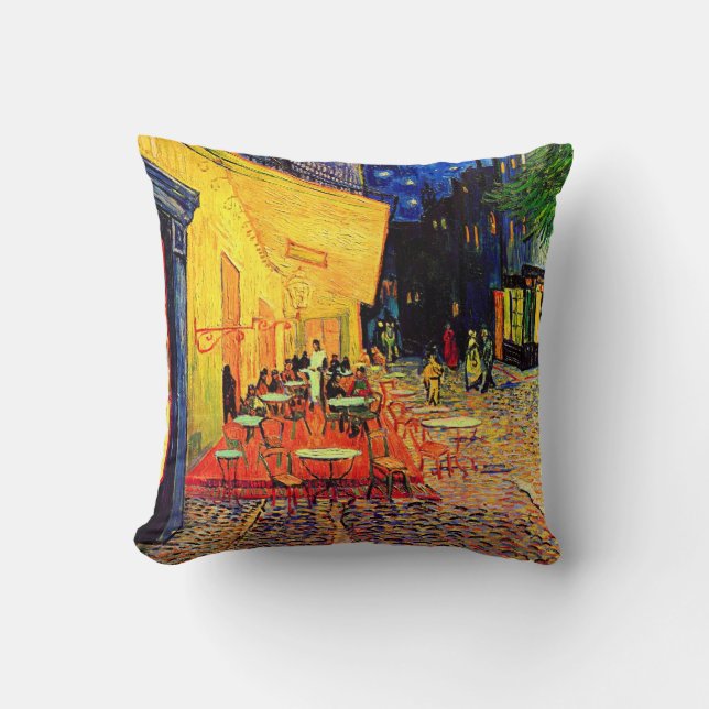 Cafe Terrace (F467) Van Gogh Fine Art Kissen (Vorderseite)