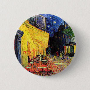 Café Terrace on the Place du Forum, Arles at Night Button
