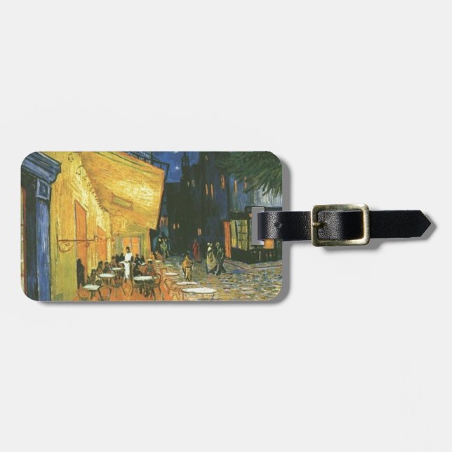 Cafe Terrace - Vincent van Gogh Gepäckanhänger (Vorderseite horizontal)