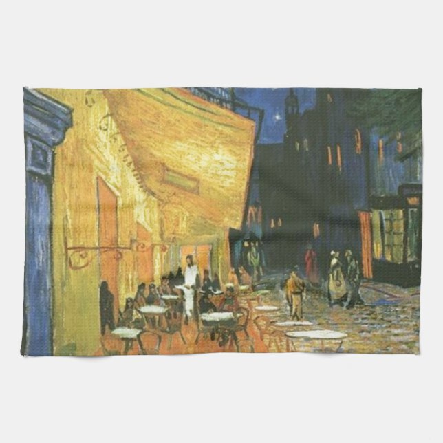 Cafe Terrace - Vincent van Gogh Geschirrtuch (Horizontal)