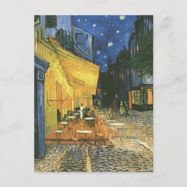 Cafe Terrace - Vincent van Gogh Postkarte (Vorderseite)