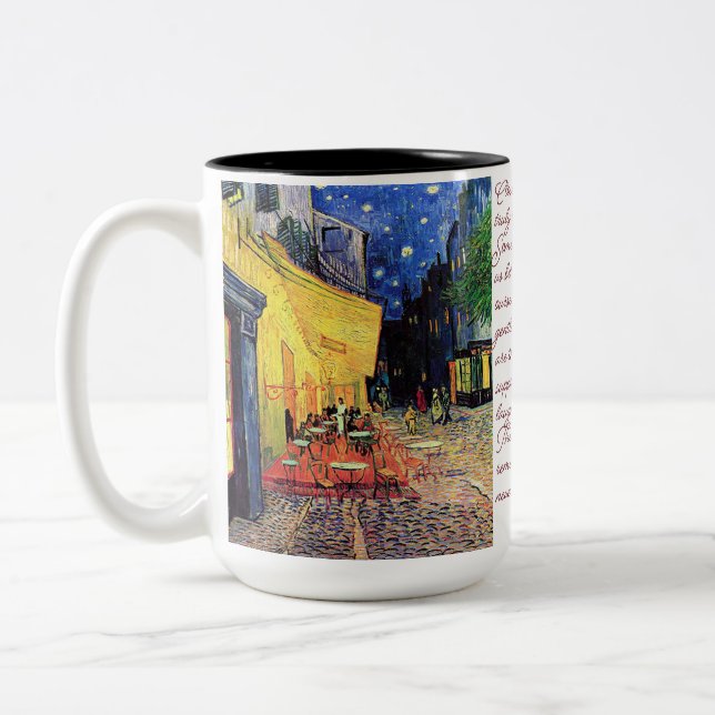 Café Terrace Zweifarbige Tasse (Links)