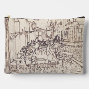 Café Terrasse am Abend, Kunstskizze, Van Gogh Zubehörtasche