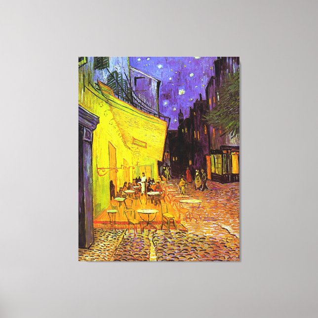 Café Terrasse bei Nacht ~ Vincent van Gogh Leinwanddruck (Vorderseite)