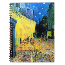 Café-Terrasse bei Nacht Vincent Van Gogh spiral