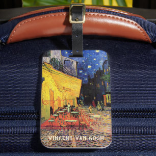 Cafe-Terrasse bei Nacht von Vincent van Gogh Gepäckanhänger