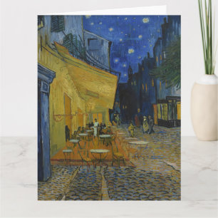 Cafe-Terrasse bei Nacht von Vincent van Gogh Karte