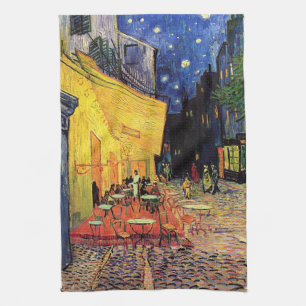 Cafe-Terrasse bei Nacht von Vincent van Gogh Küchentuch
