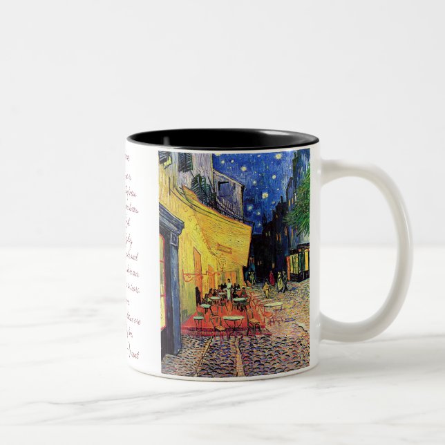 Café Terrasse Deux Tons Mug 11oz (Droit)