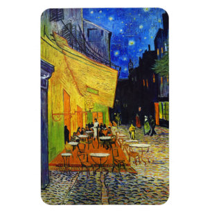 Café-Terrasse nachts durch Van Gogh Magnet