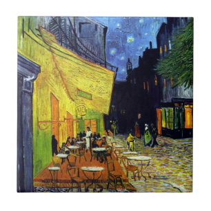 Café-Terrasse nachts durch Vincent van Gogh Fliese
