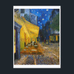 Café Terrasse | Van Gogh | Postkarte<br><div class="desc">Cafe Terrace at Night ist ein Gemälde von Vincent Van Gogh aus dem Jahr 1888.</div>