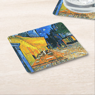 Cafe Terrasse von Vincent van Gogh, Rechteckiger Pappuntersetzer