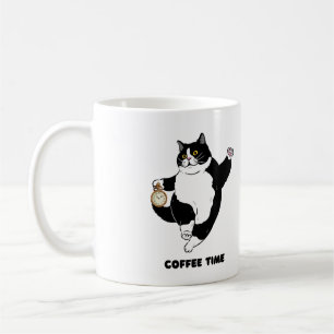 Café Time Mug de chat noir pour Introvertis