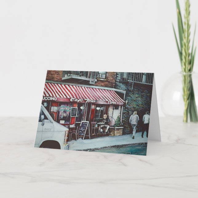 Cafe Tina's Twilight Grußkarte Karte (Vorderseite)