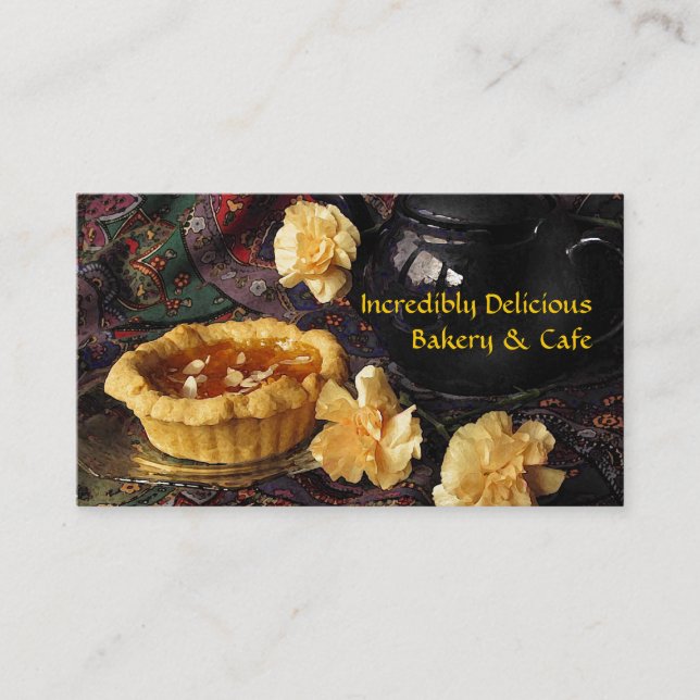 Café und Bäckerei Visitenkarte (Vorderseite)