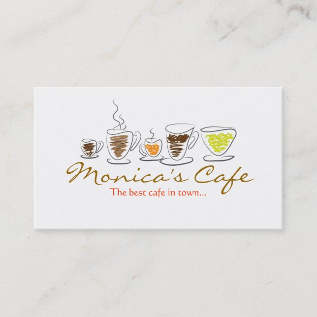 Café-Visitenkarte Visitenkarte (Vorderseite)