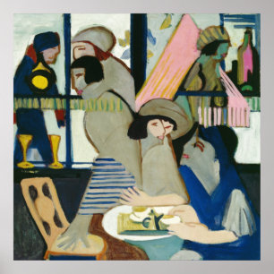Café von Ernst Ludwig Kirchner Poster