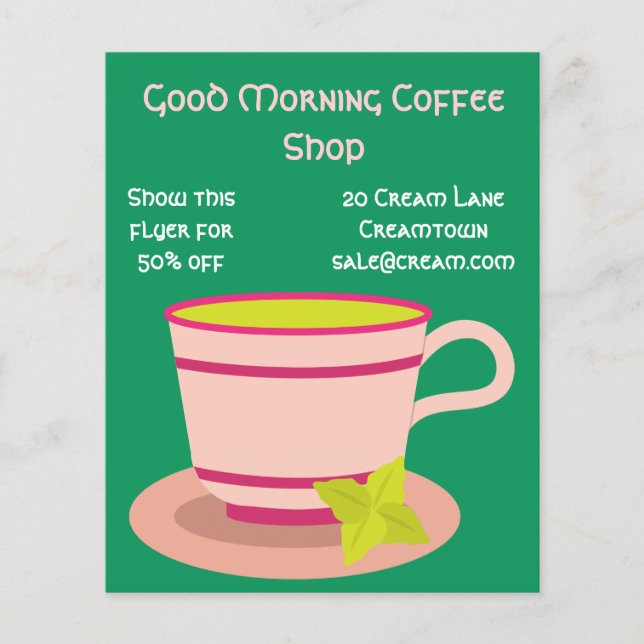 Café-Werbung Flyer (Vorne)