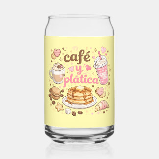 Café y Plática Süße Eisgekühlte Kaffee-Glas-Dose-T Dosenglas