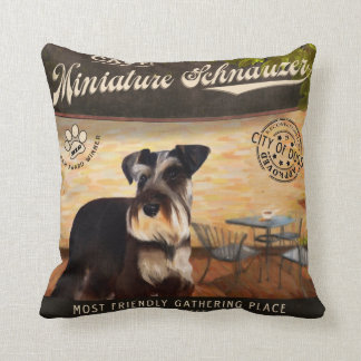 Café-Zwergschnauzer Kissen