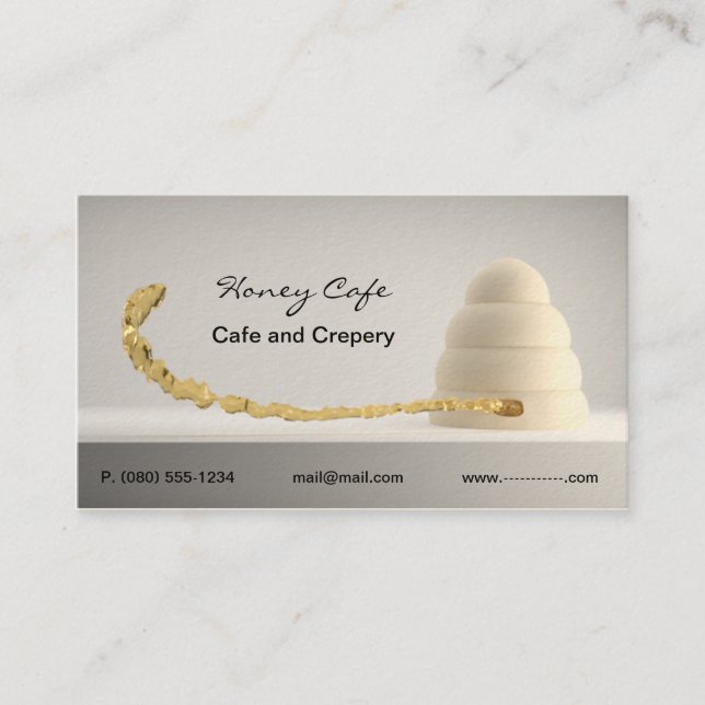 Cafébäckerei-Visitenkarte Visitenkarte (Vorderseite)