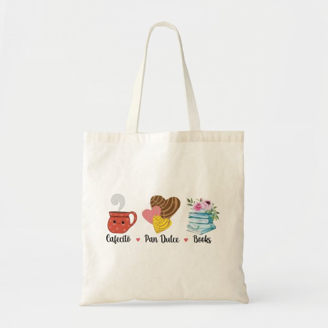 Cafecito, PanDulce, Sac fourre-tout de livres (Devant)
