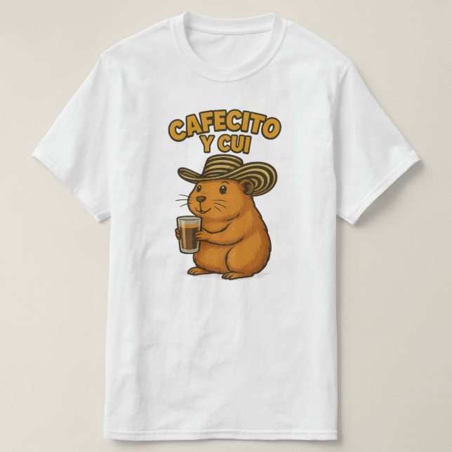 Cafecito und Cui T-Shirt (Design vorne)