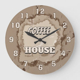 Caféhaus Rustikal Große Wanduhr