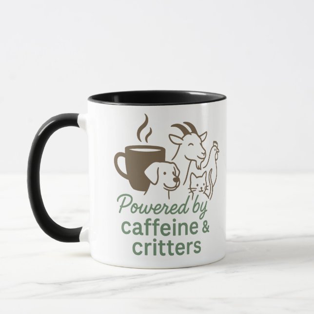 Caféine & Critère Café Mug (Gauche)