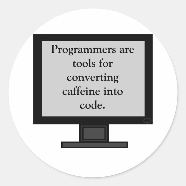 Caféine dans les stickers de code (Devant)