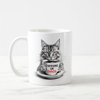 Caféine Ou Chaos Café Lover Mug