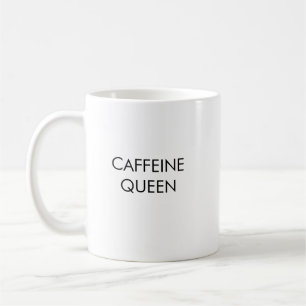 Caféine Queen Funny Minimaliste de café Mug