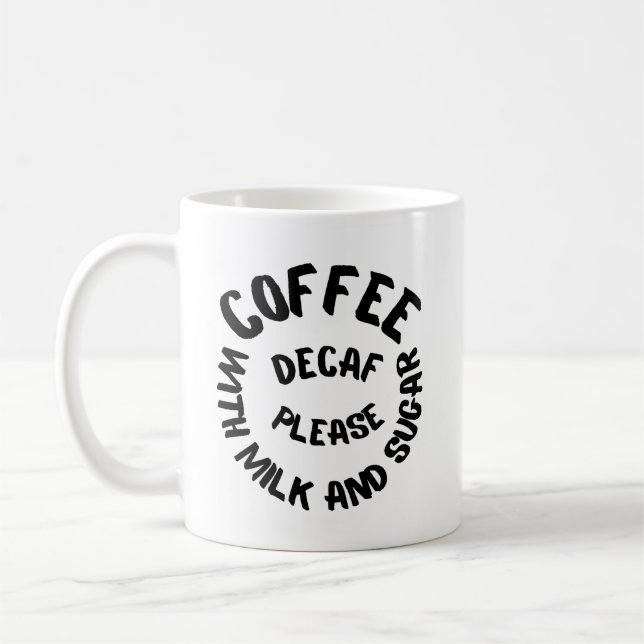 cafeinevrije koffie met melk en suiker kaffeetasse (Links)