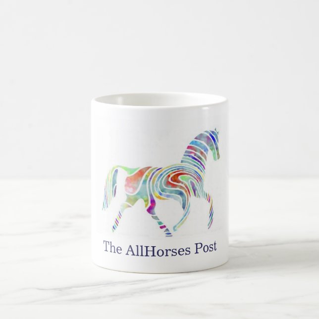 cafepresslogo, der AllHorses Posten Kaffeetasse (Mittel)